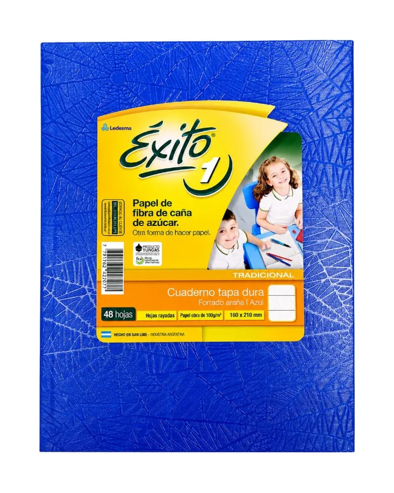 Cuaderno Éxito N.º 1 tapa dura, 48 hojas rayadas